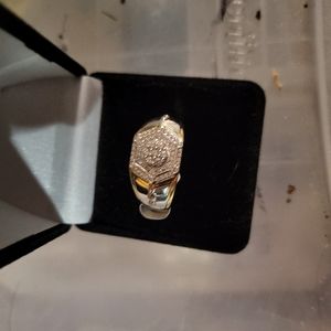 Men's gold vermiel dress ring